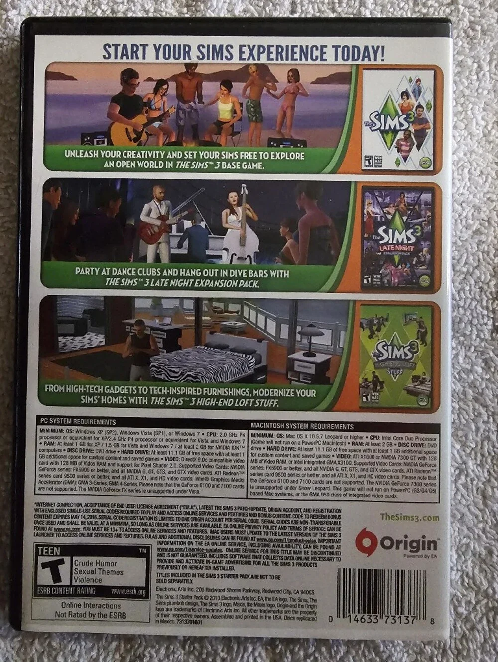 The Sims 3 Starter Pack (3 In 1)